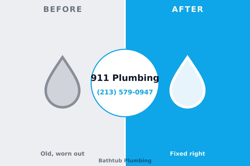 Before and after: plumbing repair Noroton, CT